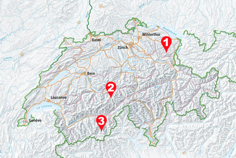 Karte Schweiz